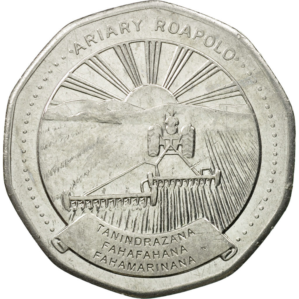 Monnaie, Madagascar, 20 Ariary, 1994, Royal Canadian Mint, TTB, Nickel Clad