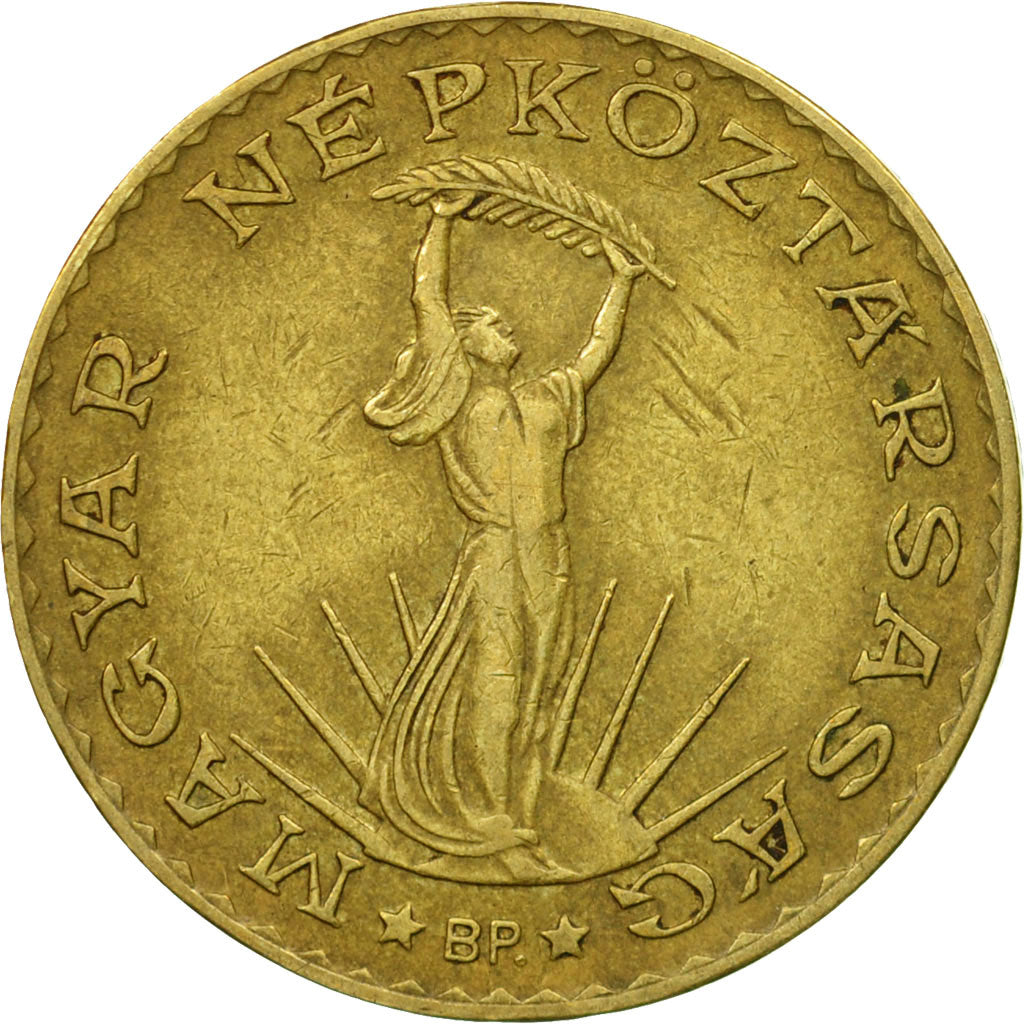 Coin, Hungary, 10 Forint, 1985, EF(40-45), Aluminum-Bronze, KM:636