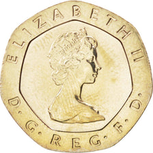 GREAT BRITAIN, 20 Pence, 1982, KM #931, MS(63), Copper-Nickel, 21.4, 5.02