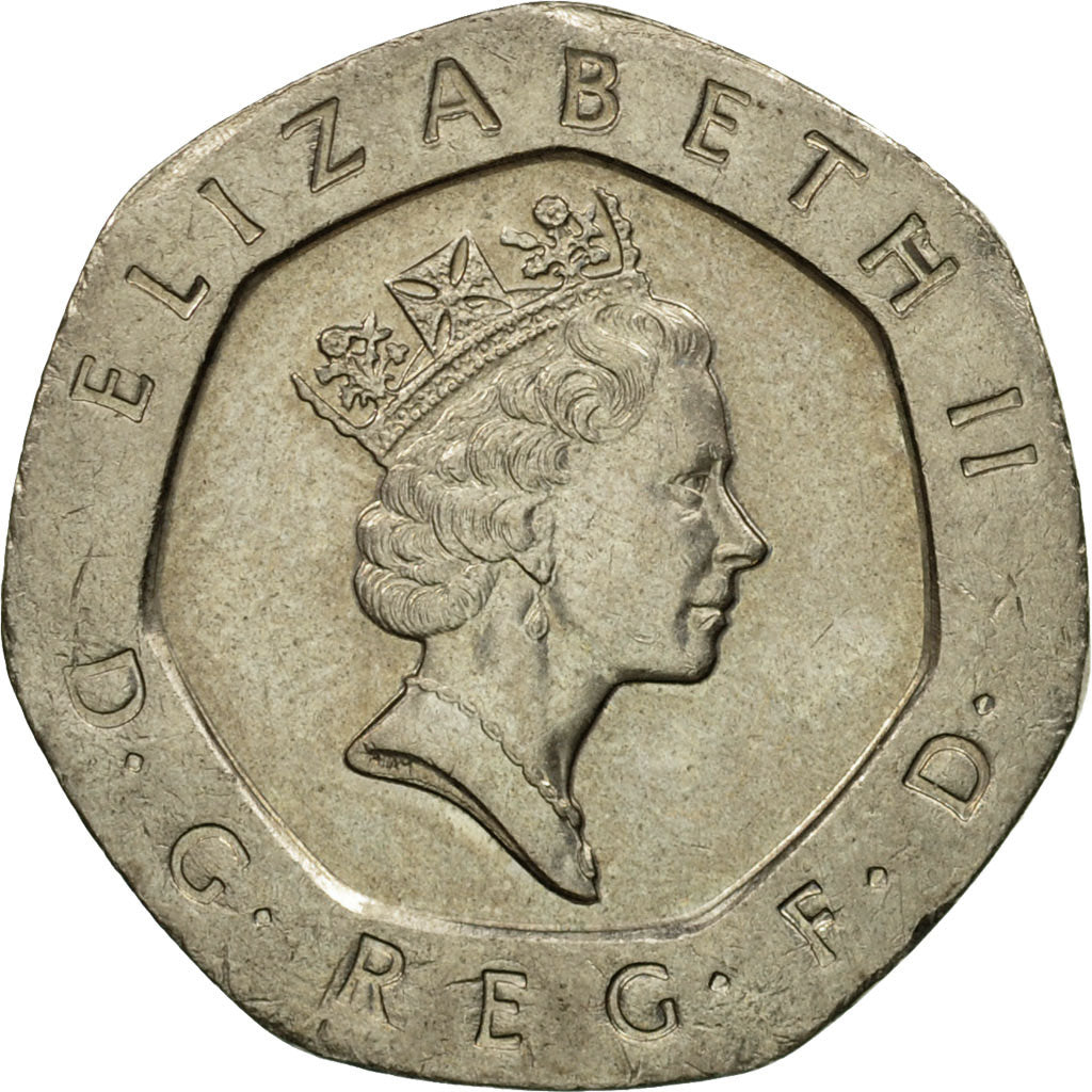 Coin, Great Britain, Elizabeth II, 20 Pence, 1994, EF(40-45), Copper-nickel
