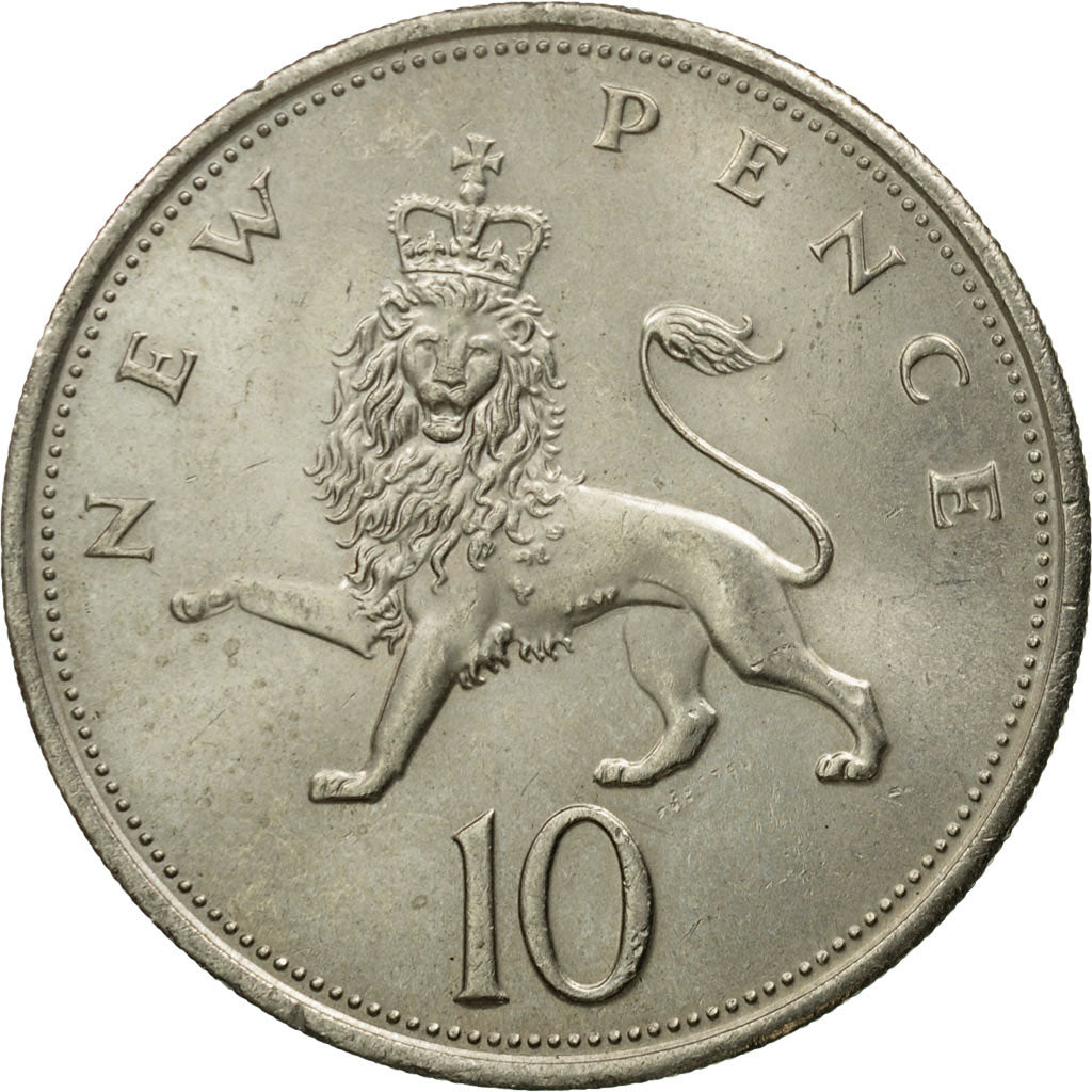 Monnaie, Grande-Bretagne, Elizabeth II, 10 New Pence, 1974, SUP, Copper-nickel