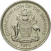 Moneda, Bahamas, Elizabeth II, 25 Cents, 1979, Franklin Mint, MBC, Níquel