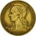 Coin, Réunion, 20 Francs, 1955, EF(40-45), Aluminum-Bronze, KM:11