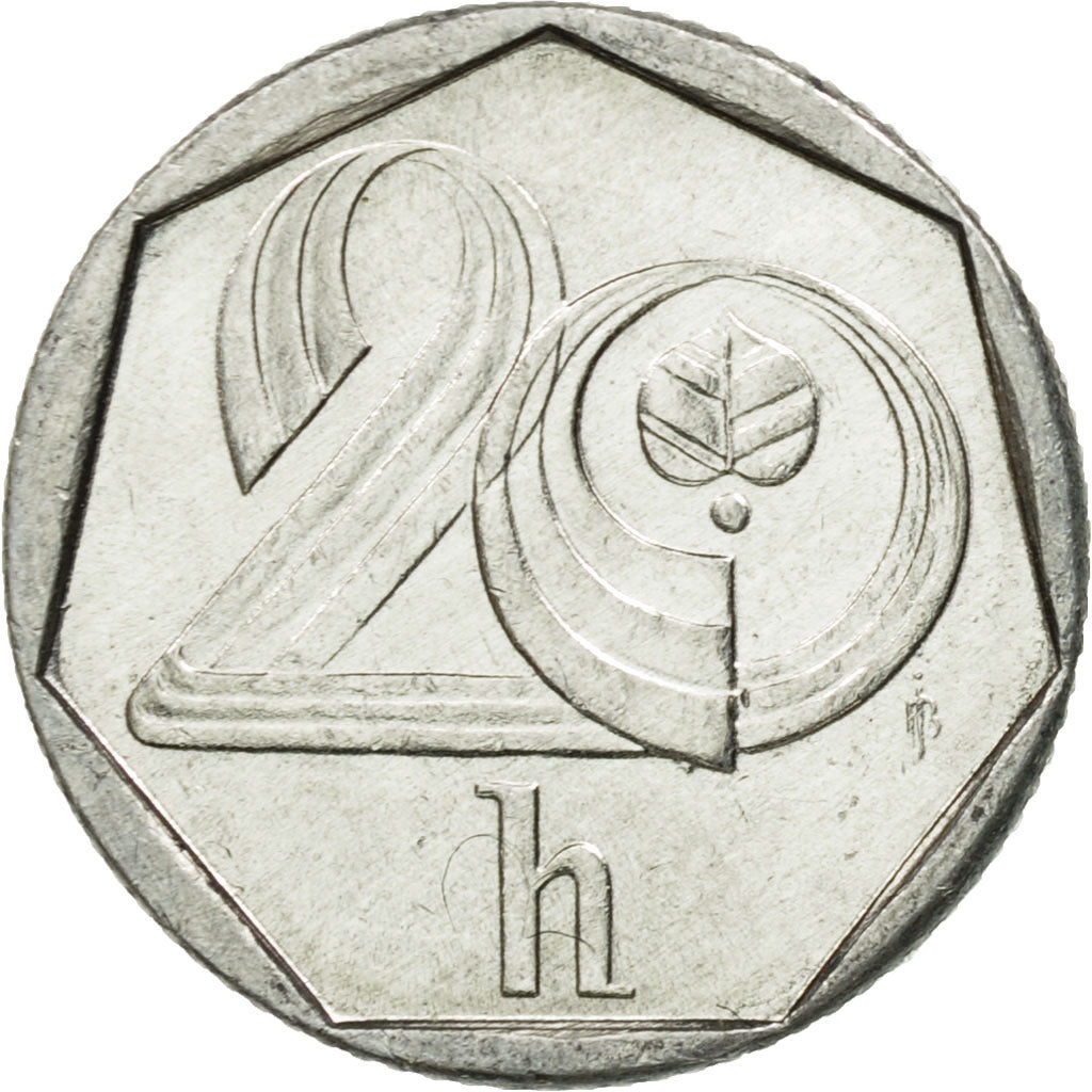 Munten, Tsjechische Republiek, 20 Haleru, 1994, ZF, Aluminium, KM:2.1