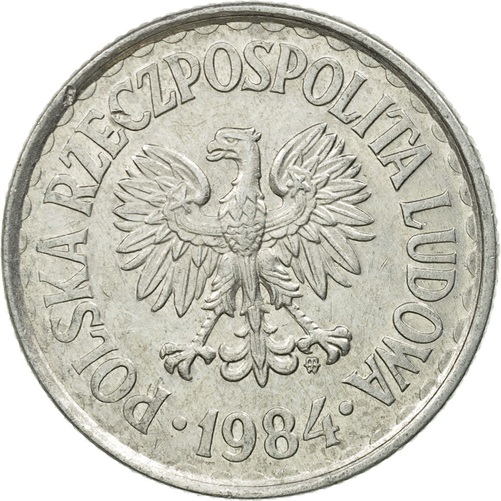 Moneta, Polonia, Zloty, 1984, Warsaw, BB, Alluminio, KM:49.1