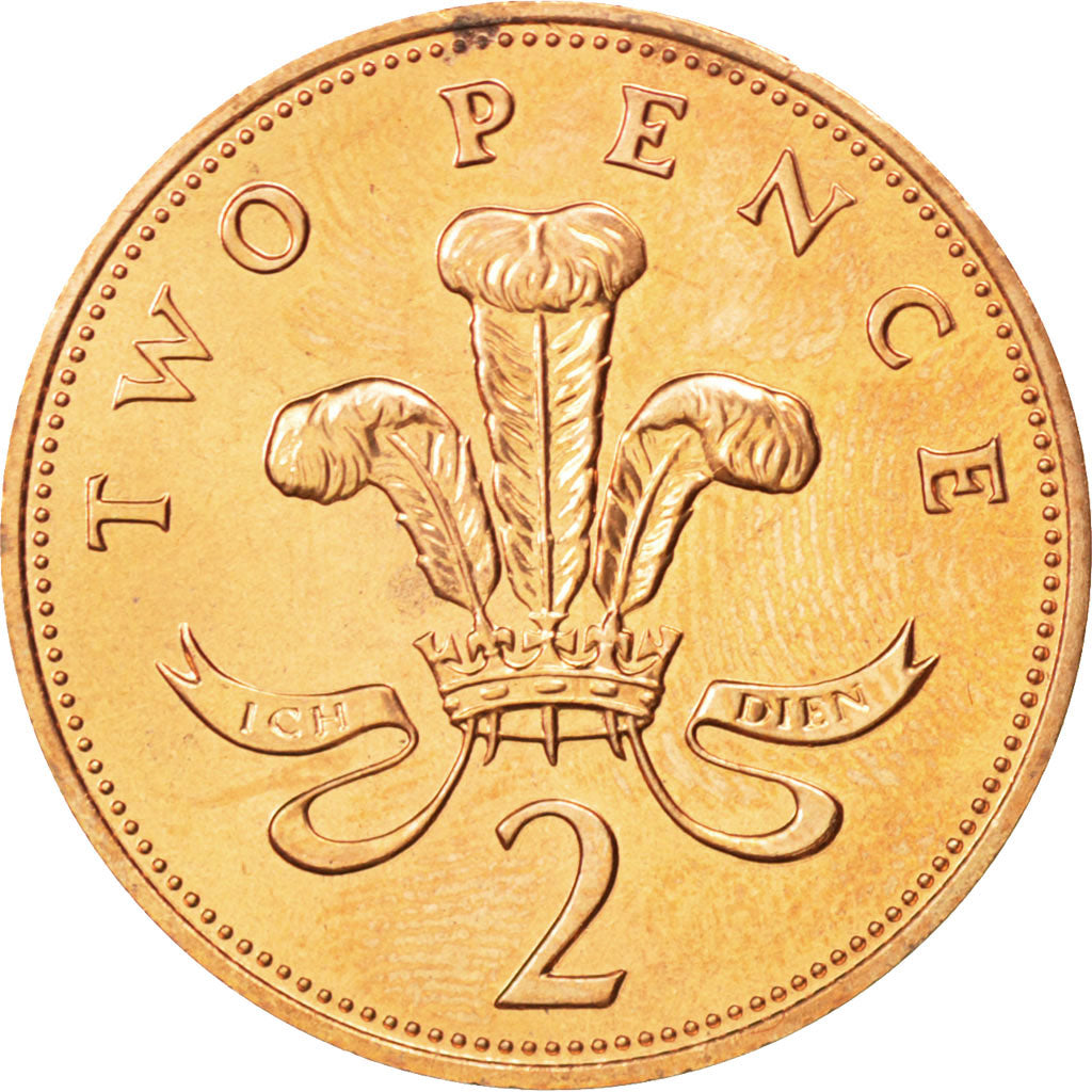 GREAT BRITAIN, 2 Pence, 1982, KM #928, MS(63), Bronze, 25.91, 7.13