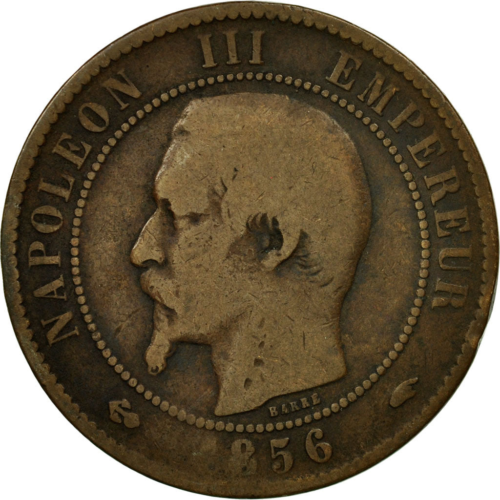 Moneta, Francia, Napoleon III, Napoléon III, 10 Centimes, 1856, Paris, MB