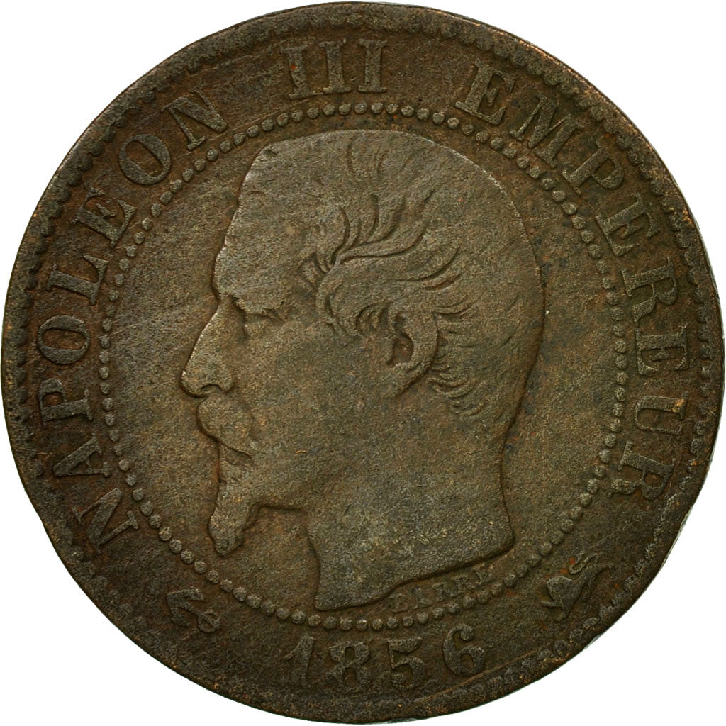 Munten, Frankrijk, Napoleon III, Napoléon III, 5 Centimes, 1856, Lyons, FR+