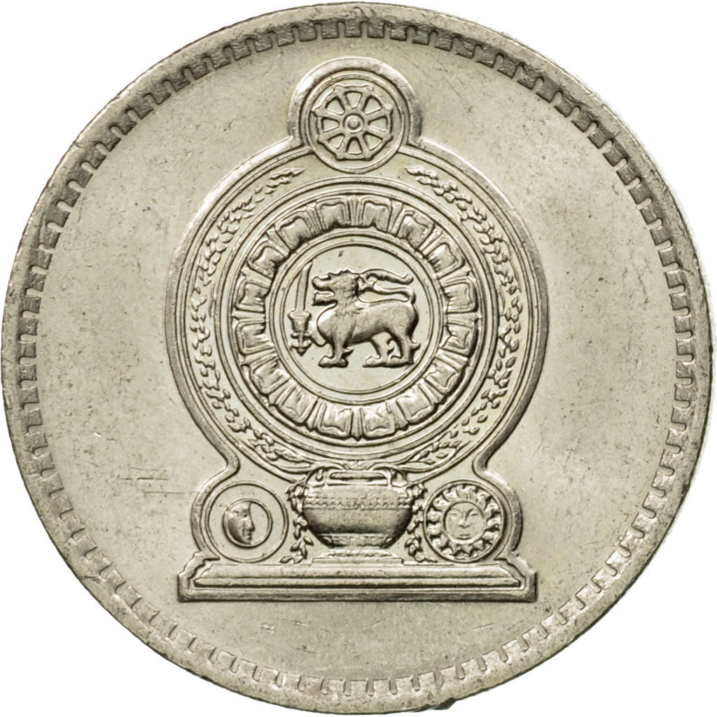 Coin, Sri Lanka, 50 Cents, 1982, EF(40-45), Copper-nickel, KM:135.2