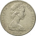 Moneta, Nowa Zelandia, Elizabeth II, 20 Cents, 1982, EF(40-45), Miedź-Nikiel