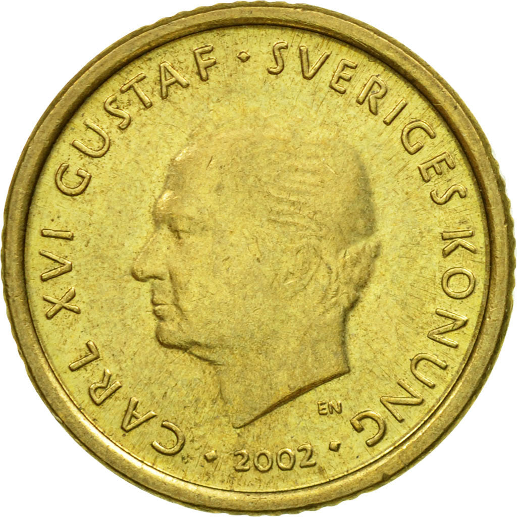 Coin, Sweden, Carl XVI Gustaf, 10 Kronor, 2002, Eskilstuna, EF(40-45)