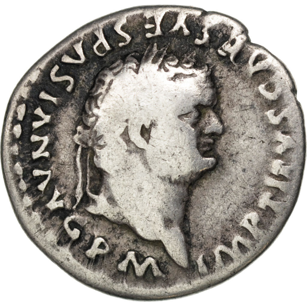 Titus, Denarius, Rome, VF(30-35), Silver, RIC #7, 3.12