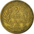 Monnaie, Tunisie, Muhammad al-Amin Bey, 2 Francs, 1945, Paris, TB+