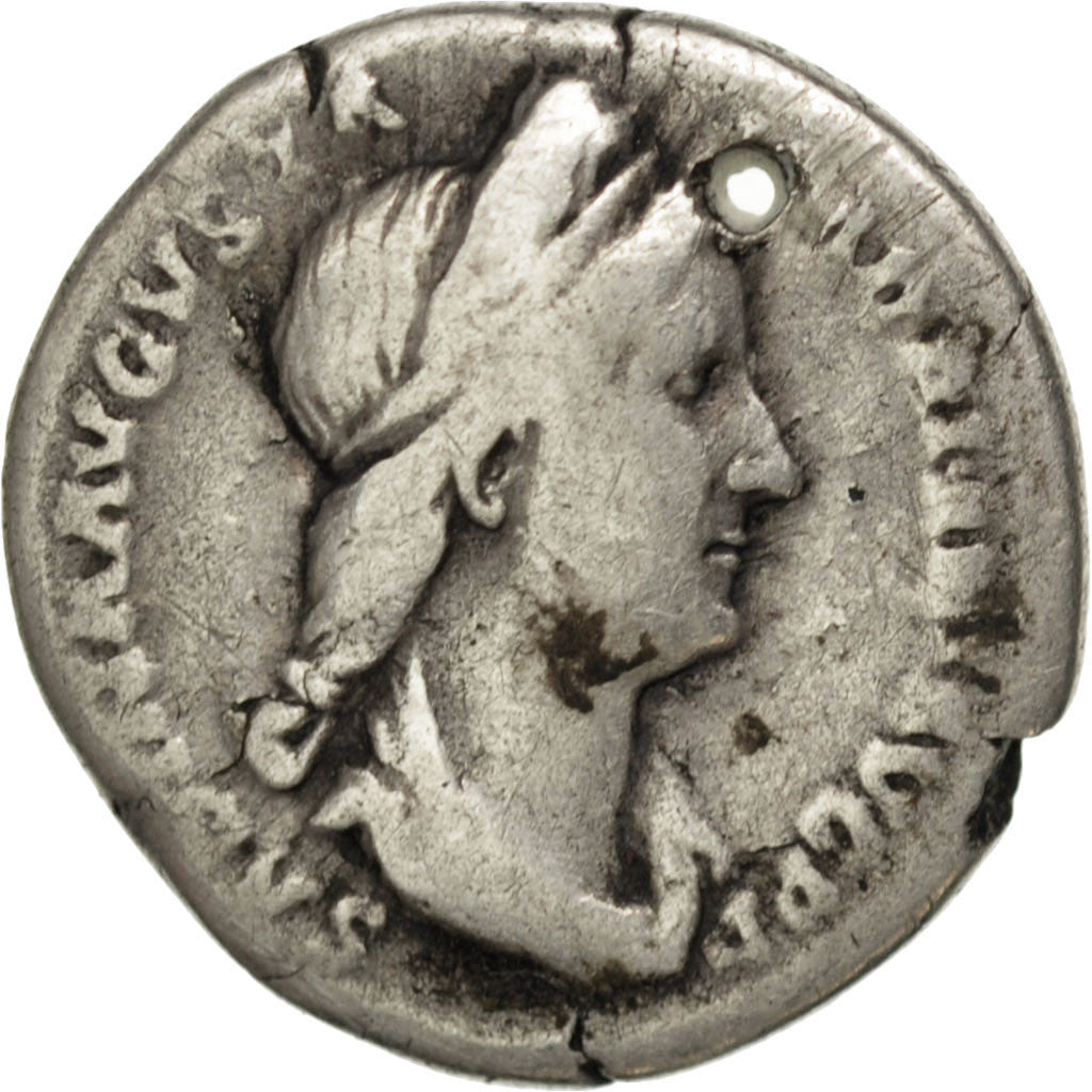 Sabina, Denarius, Rome, VF(20-25), Silver, RIC #399a, 2.80