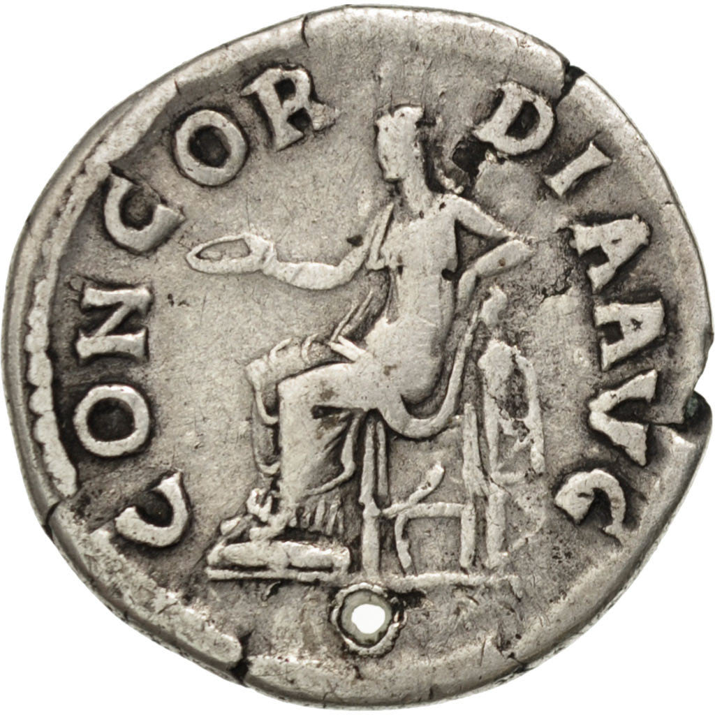 Sabina, Denarius, Rome, VF(20-25), Silver, RIC #399a, 2.80