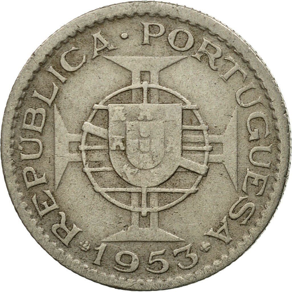 Moneta, Mozambico, 2-1/2 Escudos, 1953, BB, Rame-nichel, KM:78