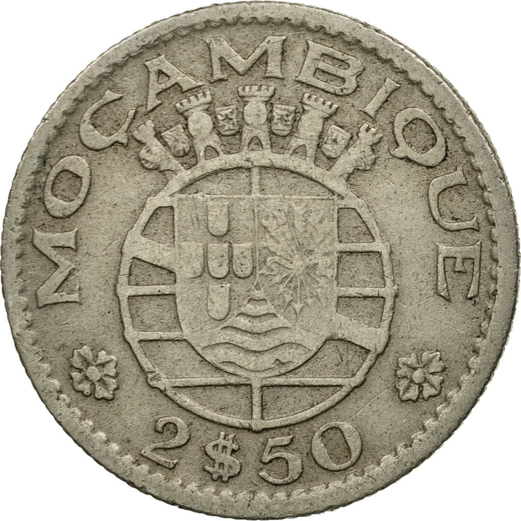 Moneta, Mozambico, 2-1/2 Escudos, 1953, BB, Rame-nichel, KM:78