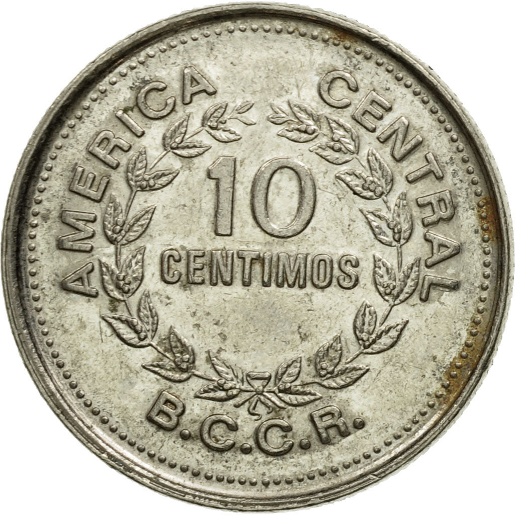 Monnaie, Costa Rica, 10 Centimos, 1979, TTB, Nickel Clad Steel, KM:185.2b