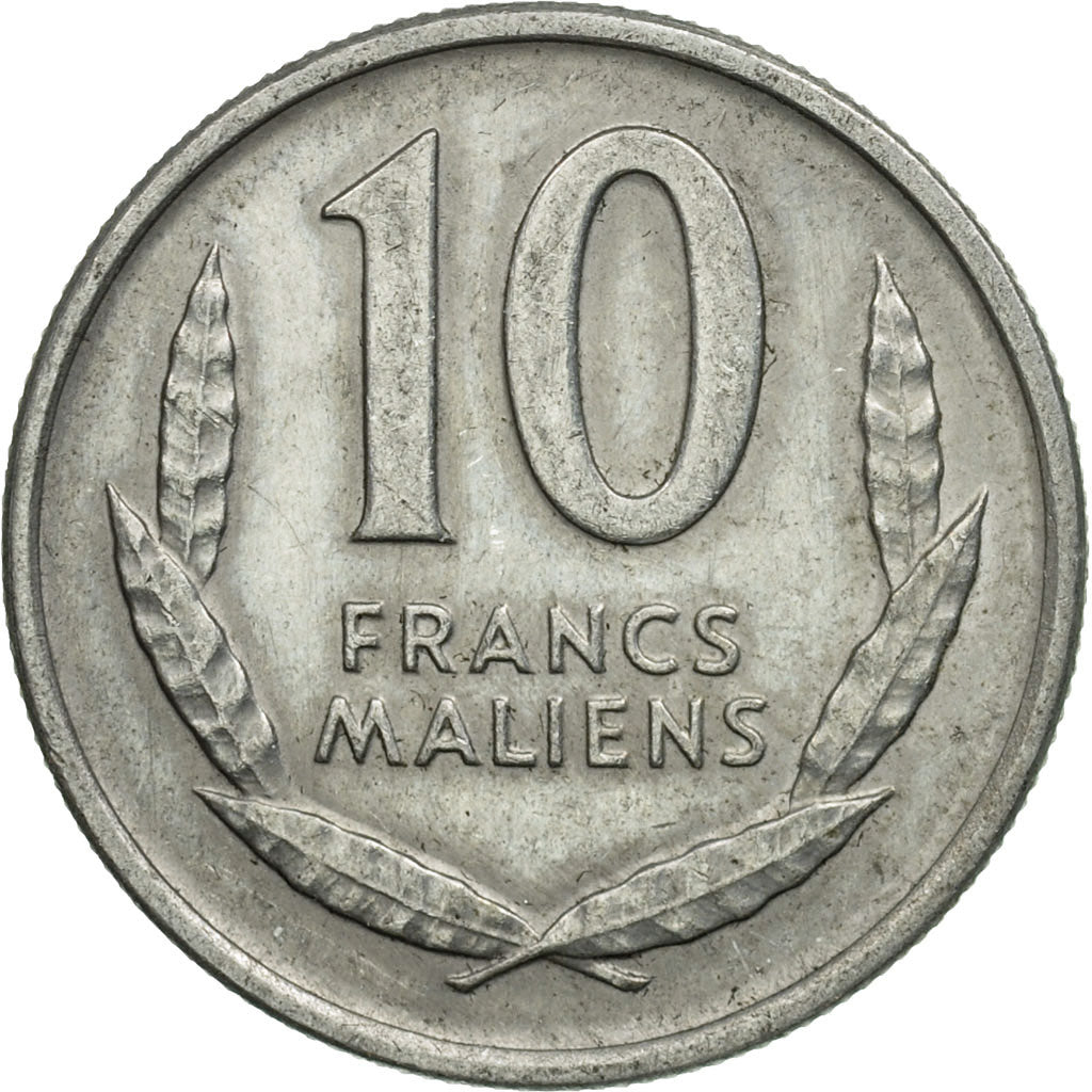 Coin, Mali, 10 Francs, 1961, Paris, EF(40-45), Aluminum, KM:3