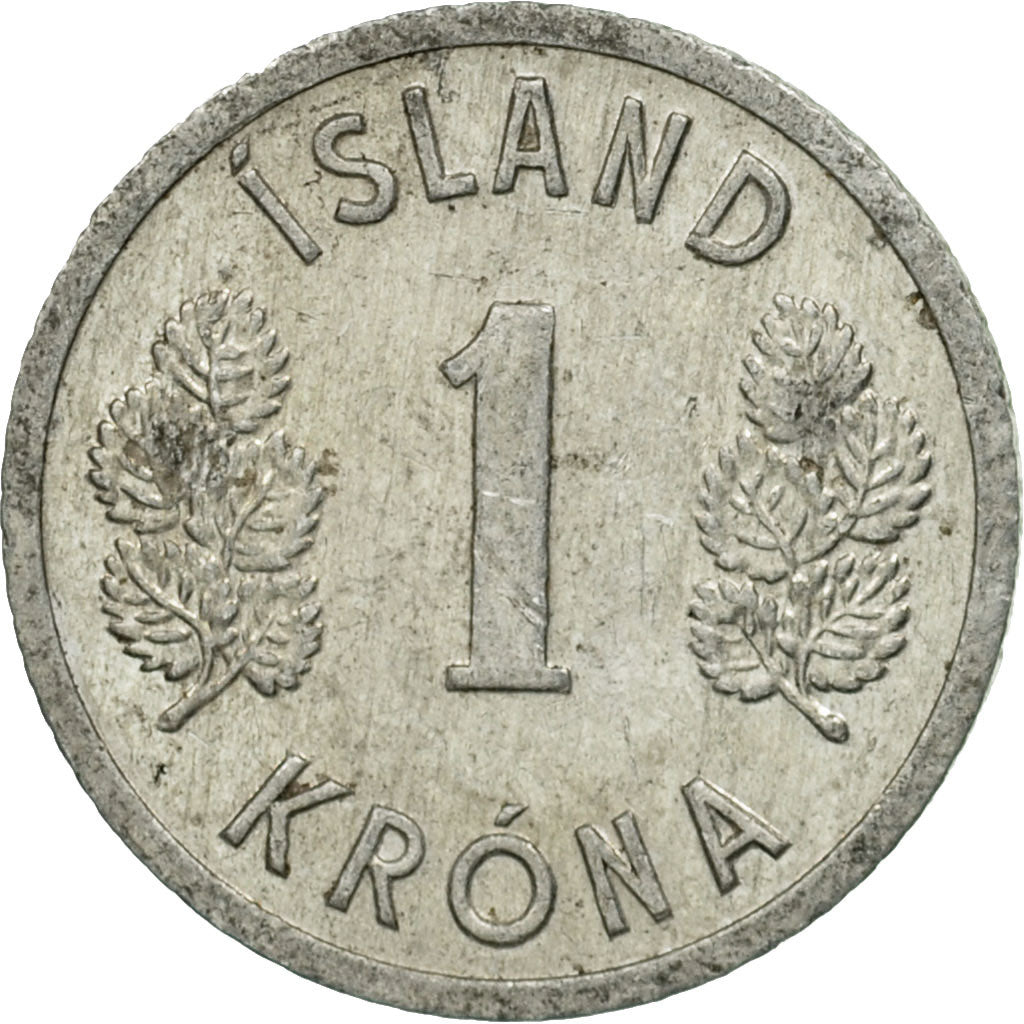 Coin, Iceland, Krona, 1978, EF(40-45), Aluminum, KM:23