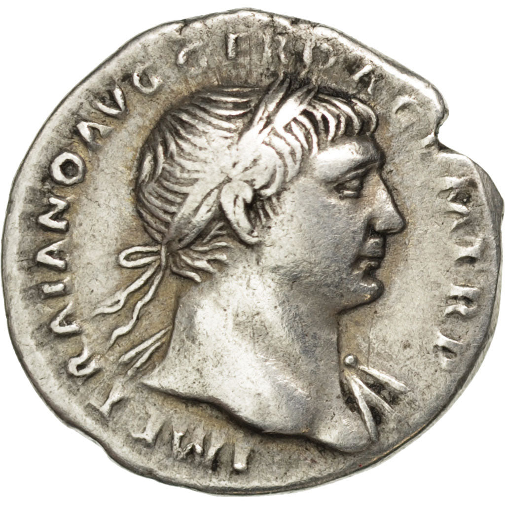 Coin, Trajan, Denarius, Rome, EF(40-45), Silver, RIC:147b