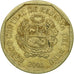 Coin, Peru, 50 Centimos, 2001, Lima, EF(40-45), Copper-Nickel-Zinc, KM:307.4