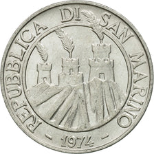 Monnaie, San Marino, 10 Lire, 1974, Rome, TTB, Aluminium, KM:33
