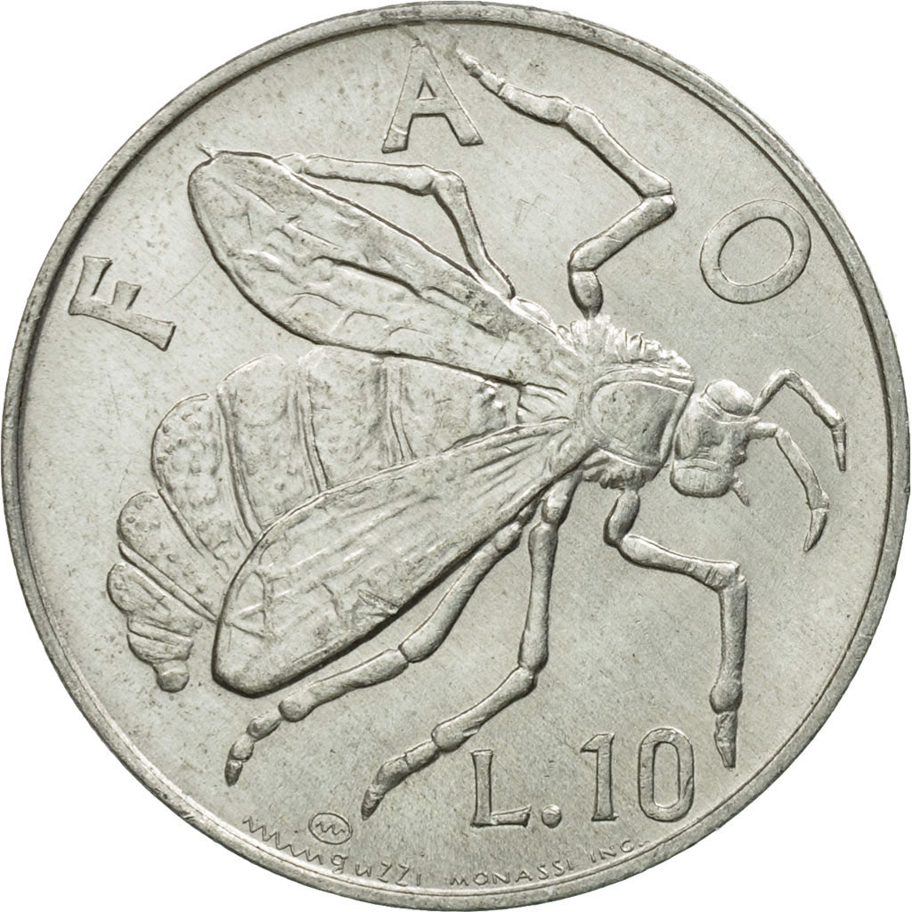 Monnaie, San Marino, 10 Lire, 1974, Rome, TTB, Aluminium, KM:33