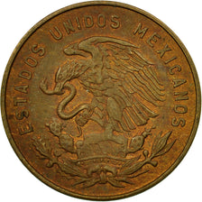 Coin, Mexico, 5 Centavos, 1958, Mexico City, EF(40-45), Brass, KM:426