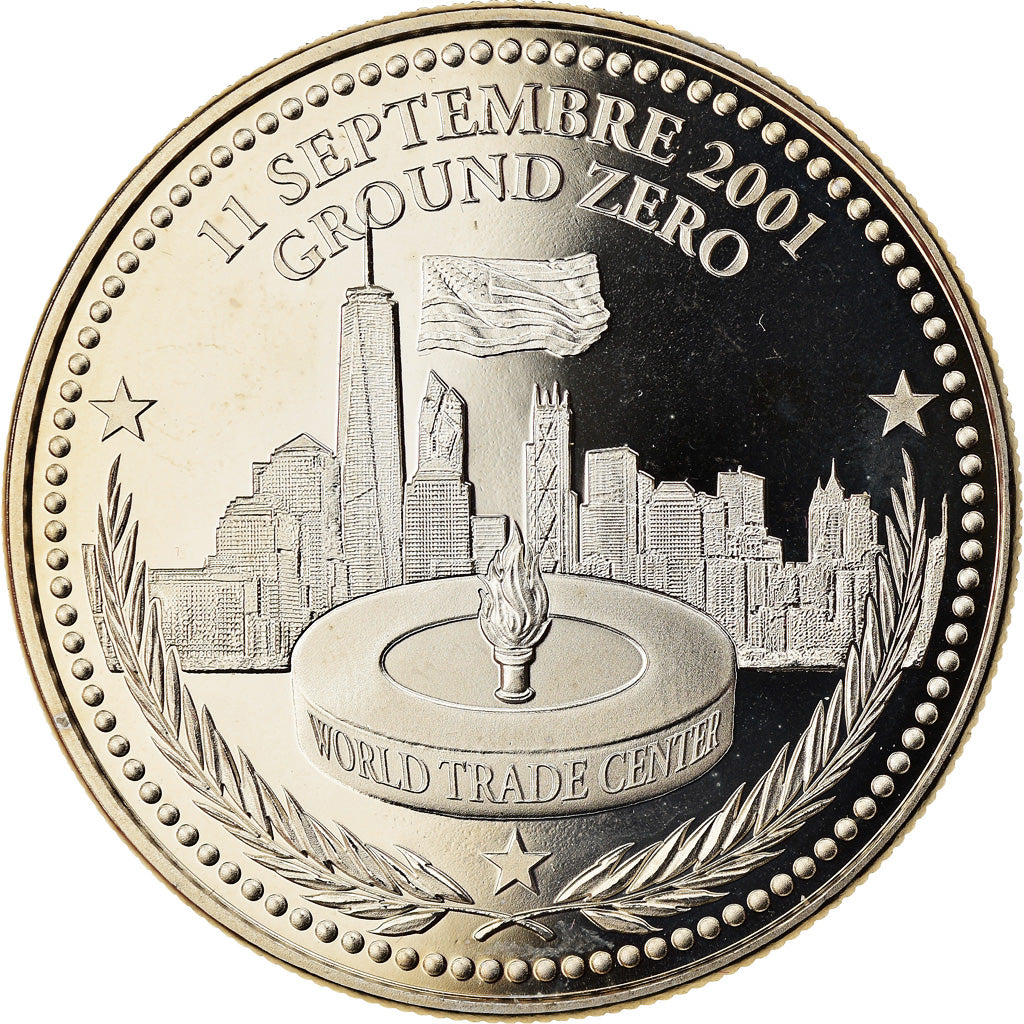 France, Medal, World Trade Center, 11 Septembre 2001, Ground Zéro, MS(64)