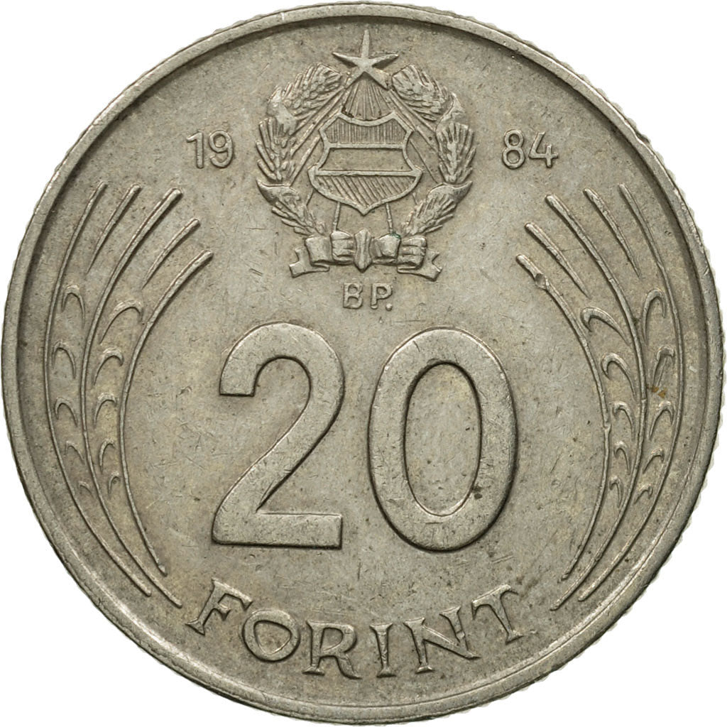 Münze, Ungarn, 20 Forint, 1984, SS, Copper-nickel, KM:630