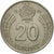Moneta, Węgry, 20 Forint, 1984, EF(40-45), Miedź-Nikiel, KM:630