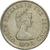 Coin, Jersey, Elizabeth II, 5 Pence, 1993, EF(40-45), Copper-nickel, KM:56.2