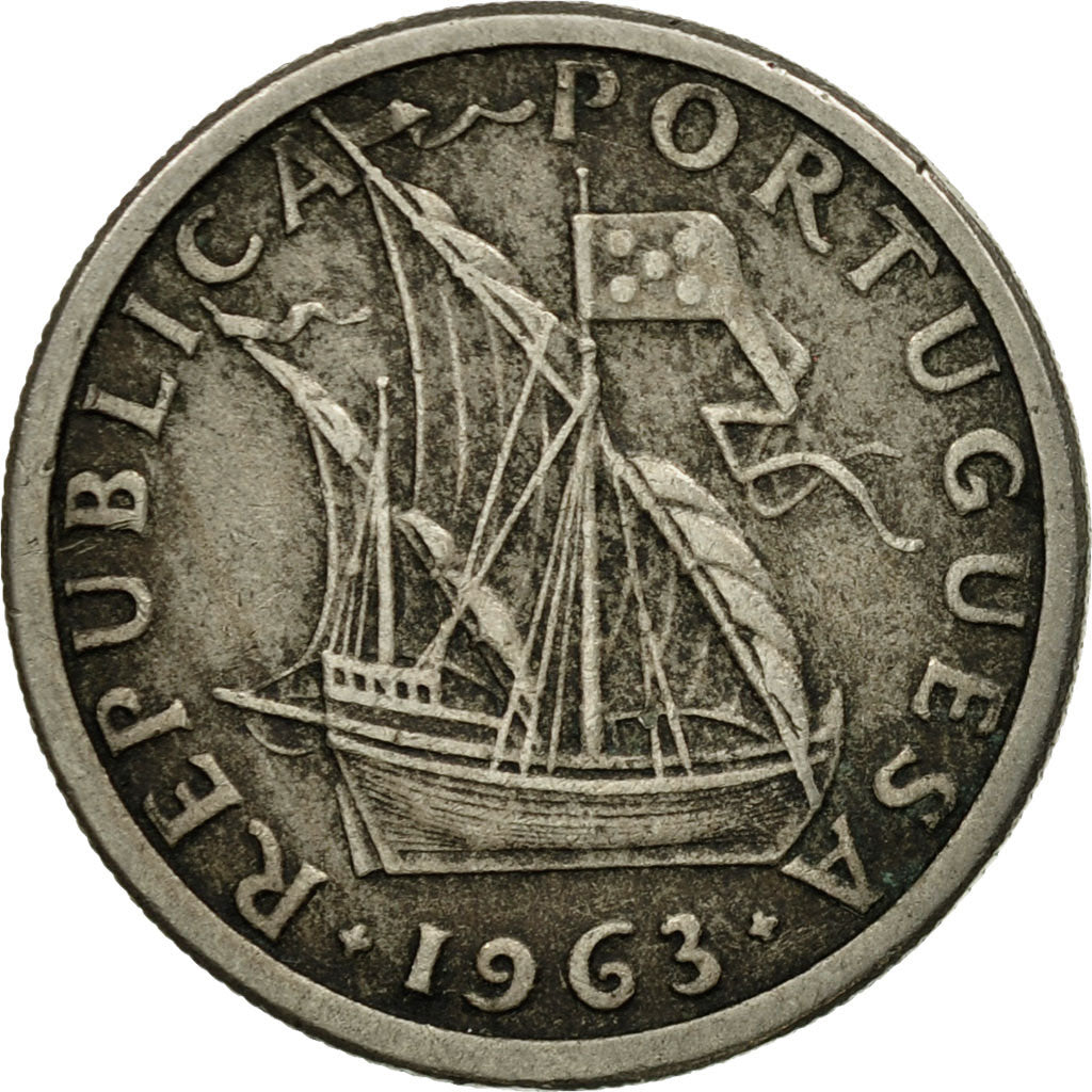 Monnaie, Portugal, 2-1/2 Escudos, 1963, TTB, Copper-nickel, KM:590