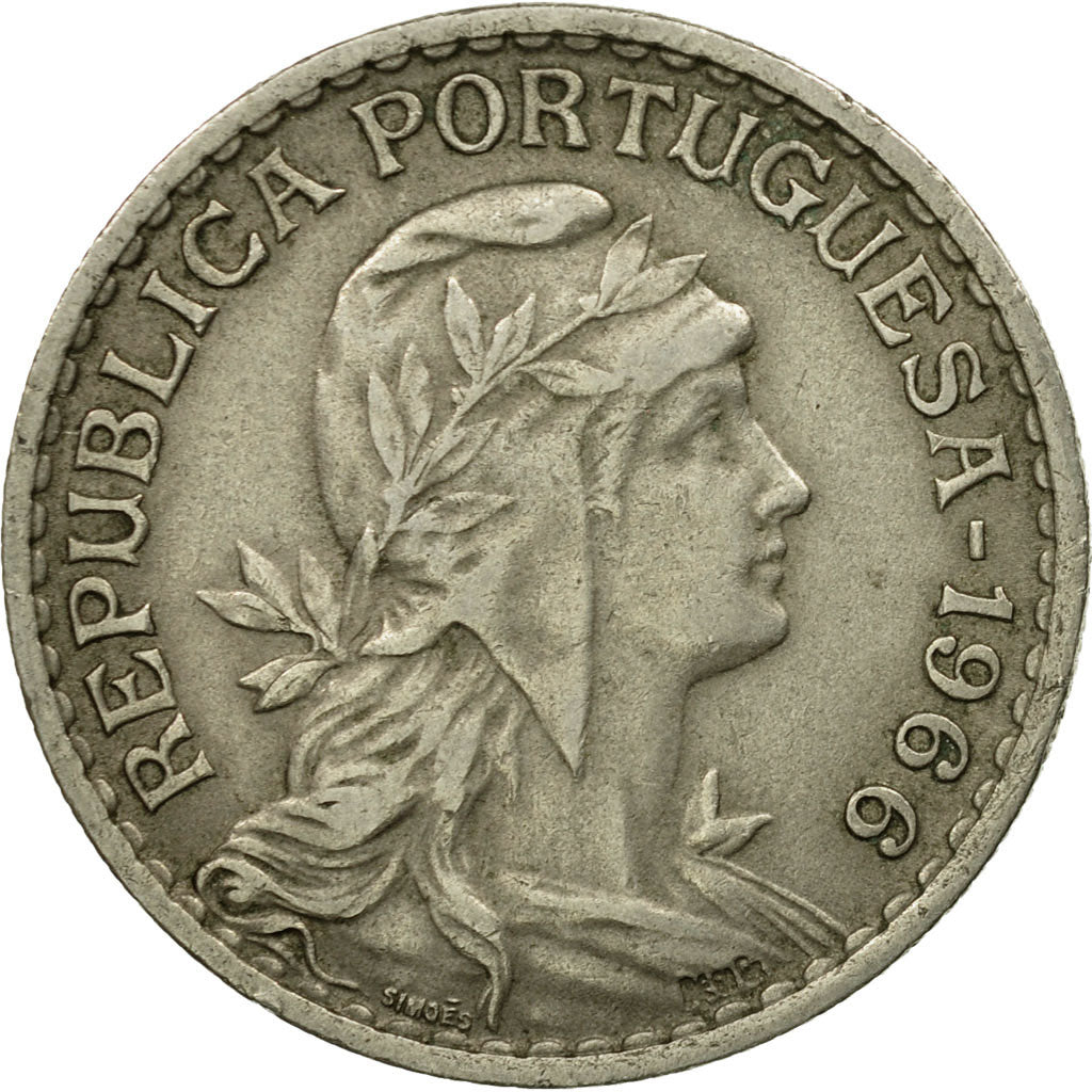 Coin, Portugal, Escudo, 1966, EF(40-45), Copper-nickel, KM:578