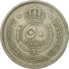 Coin, Jordan, Abdullah II, 50 Fils, 1/2 Dirham, 1949, EF(40-45), Copper-nickel