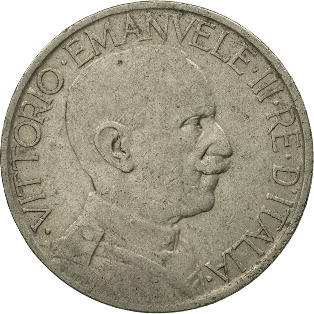 Coin, Italy, Vittorio Emanuele III, 2 Lire, 1925, Rome, EF(40-45), Nickel, KM:63