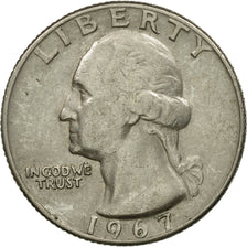 Coin, United States, Washington Quarter, Quarter, 1967, U.S. Mint, Philadelphia