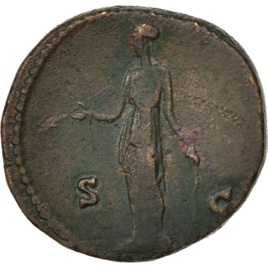 Faustina II, As, Rome, AU(50-53), Bronze, RIC #1405b, 11.99