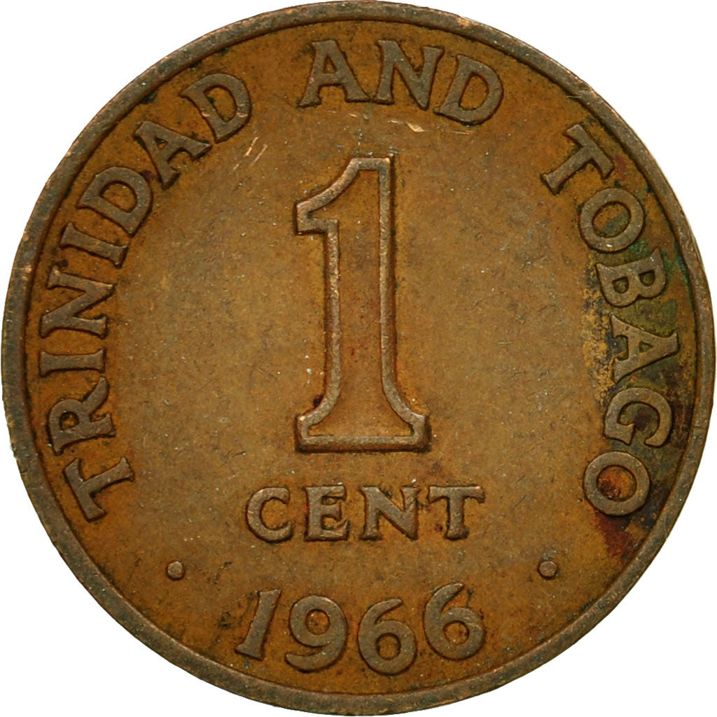 Coin, TRINIDAD & TOBAGO, Cent, 1966, Franklin Mint, EF(40-45), Bronze, KM:1