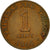 Coin, TRINIDAD & TOBAGO, Cent, 1966, Franklin Mint, EF(40-45), Bronze, KM:1