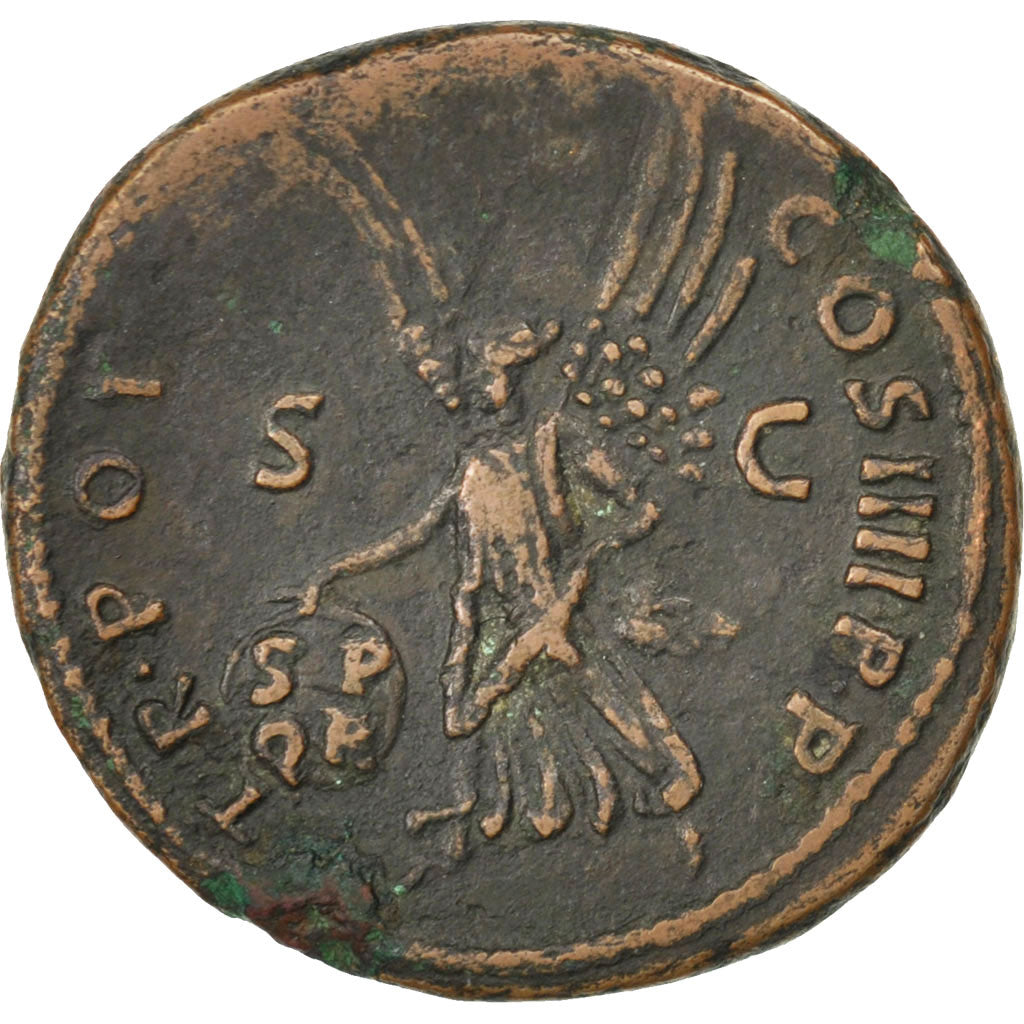 Trajan, As, Rome, AU(50-53), Bronze, RIC #417, 10.42