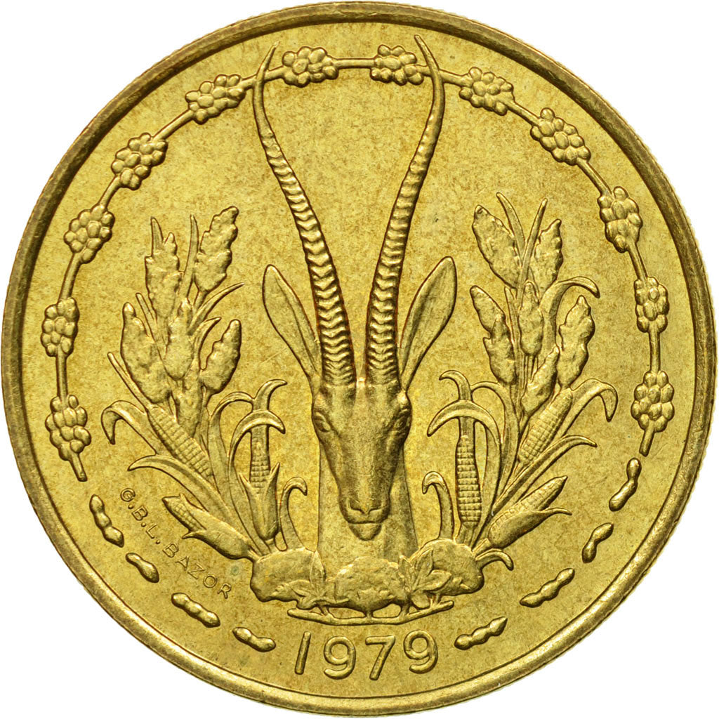 Monnaie, West African States, 25 Francs, 1979, Paris, TTB, Aluminum-Bronze, KM:5