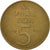 Moneda, REPÚBLICA DEMOCRÁTICA ALEMANA, 5 Mark, 1969, Berlin, MBC, Níquel -