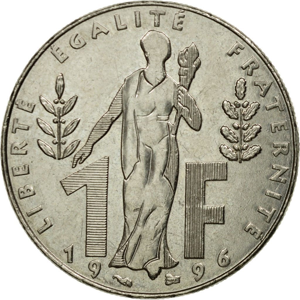 Munten, Frankrijk, Jacques Rueff, Franc, 1996, ZF, Nickel, KM:1160, Gadoury:481