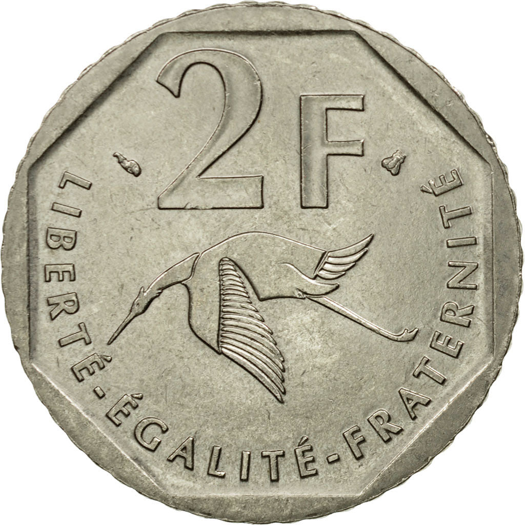 Coin, France, Guynemer, 2 Francs, 1997, EF(40-45), Nickel, KM:1187, Gadoury:550
