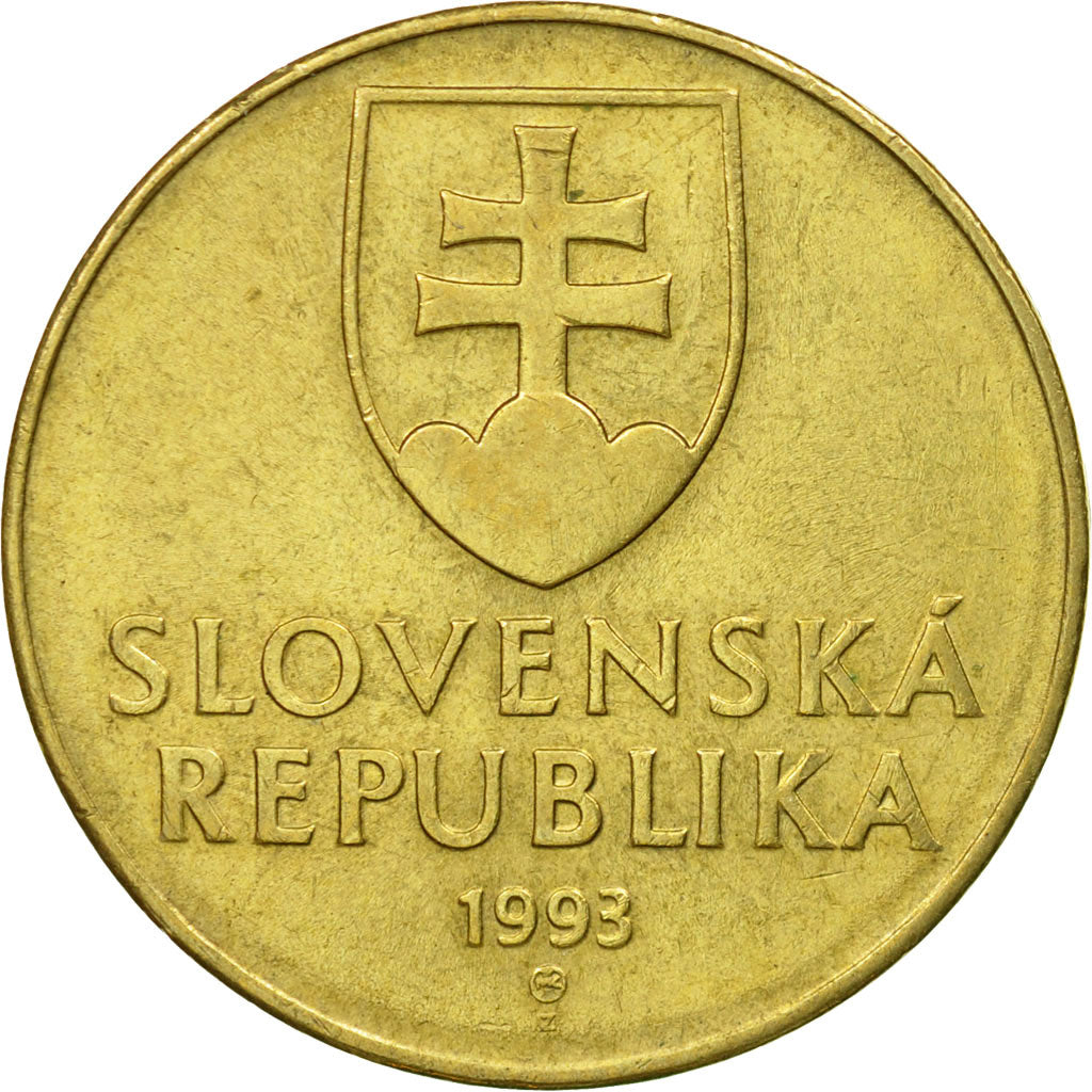 Moneta, Slovacchia, 10 Koruna, 1993, BB, Alluminio-bronzo, KM:11