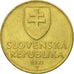 Moneda, Eslovaquia, 10 Koruna, 1993, MBC, Aluminio - bronce, KM:11