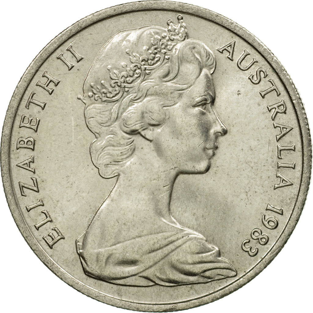 Munten, Australië, Elizabeth II, 10 Cents, 1983, ZF, Copper-nickel, KM:65
