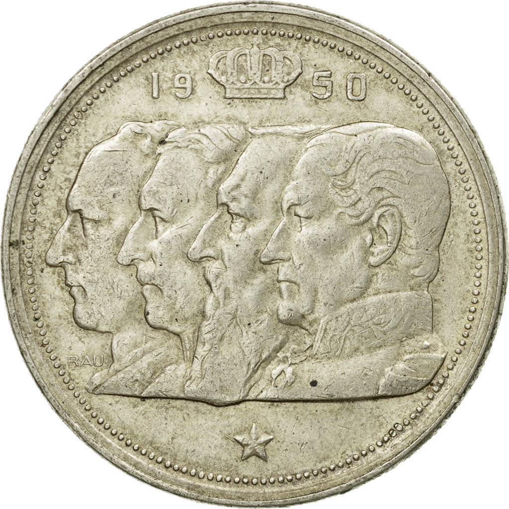 Münze, Belgien, 100 Francs, 100 Frank, 1950, SS, Silber, KM:138.1